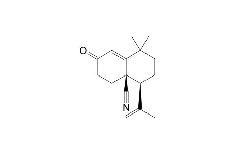 (4S,4aR)-1,1-dimethyl-4-(1-methylethenyl)-7-oxo-3,4,5,6-tetrahydro-2H-naphthalene-4a-carbonitrile