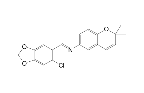 N-(2,2-DIMETHYLCHROMEN-6-YL)-2-CHLORO-4,5-METHYLENEDIOXY-PHENYLMETHANIMINE
