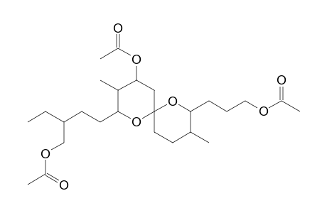 1,7-Dioxaspiro[5.5]undecane-2-butanol, 4-(acetyloxy)-8-[2-(acetyloxy)propyl]-.beta.-ethyl-3,9-dimethyl-, acetate, [2R-[2.alpha.(R*),3.alpha.,4.alpha.,6.beta.[8R*(S*),9R*]]]-