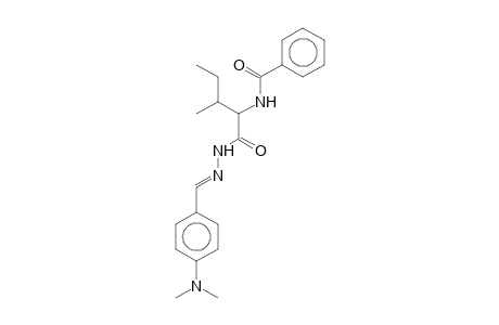 N-[1-(((2Z)-2-[4-(Dimethylamino)benzylidene]hydrazino)carbonyl)-2-methylbutyl]benzamide