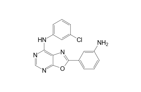 2-(3-aminophenyl)-N-(3-chlorophenyl)-7-oxazolo[5,4-d]pyrimidinamine