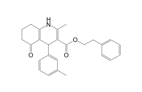 2-phenylethyl 2-methyl-4-(3-methylphenyl)-5-oxo-1,4,5,6,7,8-hexahydro-3-quinolinecarboxylate