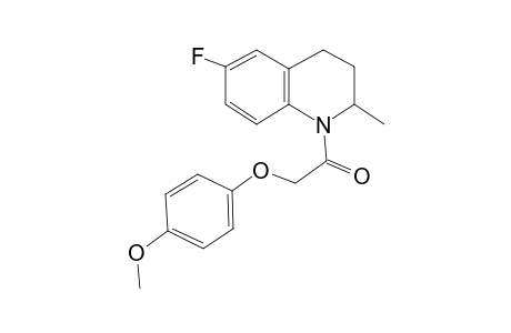 1-(6-fluoranyl-2-methyl-3,4-dihydro-2H-quinolin-1-yl)-2-(4-methoxyphenoxy)ethanone