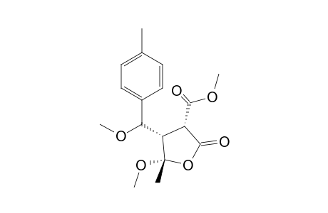 (3S,4R,5R)-5-Methoxy-4-(methoxy-p-tolyl-methyl)-5-methyl-2-oxo-tetrahydro-furan-3-carboxylic acid methyl ester