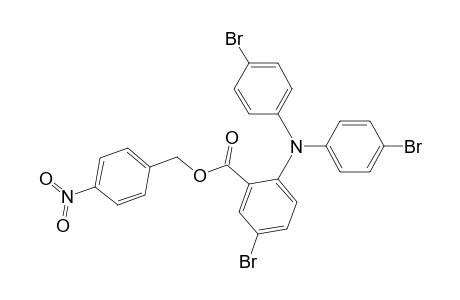 4-Nitrobenzyl 2-(bis(4'-bromophenyl)amino)-5-bromobenzoate