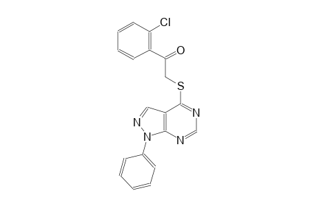 1-(2-chlorophenyl)-2-[(1-phenyl-1H-pyrazolo[3,4-d]pyrimidin-4-yl)sulfanyl]ethanone
