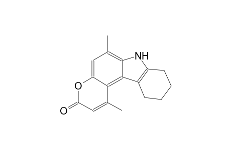 pyrano[2,3-c]carbazol-3(7H)-one, 8,9,10,11-tetrahydro-1,6-dimethyl-