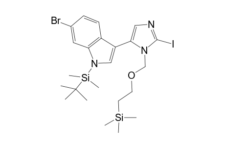 5-[3-(6-Bromo-1-(tert-butyldimethylsilyl)indolyl]]-2-iodo-1-[[2-(trimethylsilyl)ethoxy]methyl]-1H-imidazole