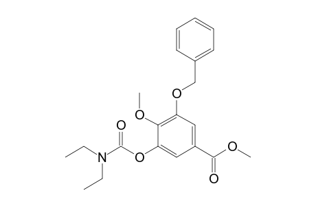 Methyl 3-diethylcarbamoyloxy-4-methoxy-5-benzyloxybenzoate