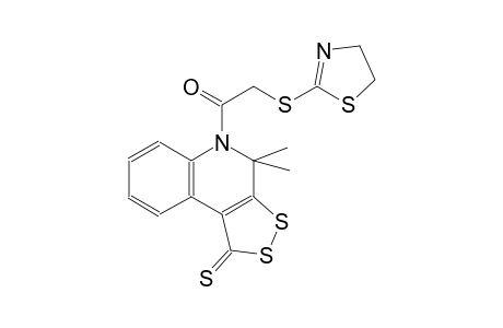 5-[(4,5-dihydro-1,3-thiazol-2-ylsulfanyl)acetyl]-4,4-dimethyl-4,5-dihydro-1H-[1,2]dithiolo[3,4-c]quinoline-1-thione