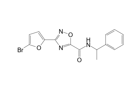 1,2,4-Oxadiazole-5-carboxamide, 3-(5-bromo-2-furanyl)-N-(1-phenylethyl)-