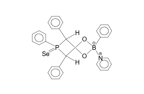 2,4,5,6-TETRAPHENYL-5-SELENO-1,3,2,5-DIOXABORAPHOSPHORINANE-PYRIDINECOMPLEX