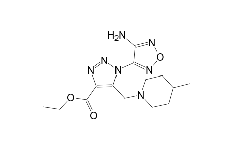 1-(4-Amino-furazan-3-yl)-5-(4-methyl-piperidin-1-ylmethyl)-1H-[1,2,3]triazole-4-carboxylic acid ethyl ester