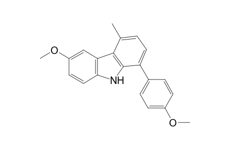 6-methoxy-1-(4-methoxyphenyl)-4-methyl-9H-carbazole
