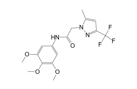 2-[5-methyl-3-(trifluoromethyl)-1H-pyrazol-1-yl]-N-(3,4,5-trimethoxyphenyl)acetamide