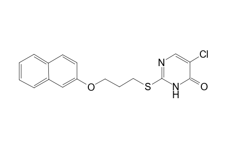 5-Chloro-2-([3-(2-naphthyloxy)propyl]sulfanyl)-4(3H)-pyrimidinone