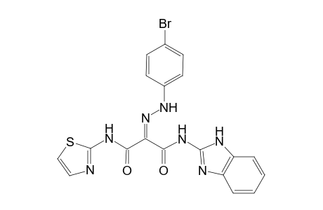 2-[2'-(p-Bromophenyl)hydrazono]-N(1)-(1H-benzo[d]imidazol-2"-yl)-N(3)-(thiazol-2'"-yl)-malonamide