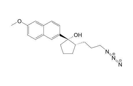 (1R*,2R*)-1-(6-Methoxy-.abeta.-naphthyl)-2-(3-azidopropyl)cyclopentan-1-ol