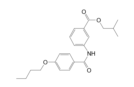 Isobutyl 3-[(4-butoxybenzoyl)amino]benzoate