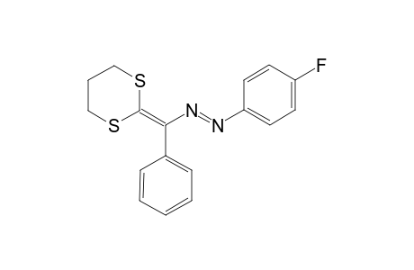 (E)-1-((1,3-Dithian-2-ylidene)(phenyl)methyl)-2-(4-fluorophenyl)diazene