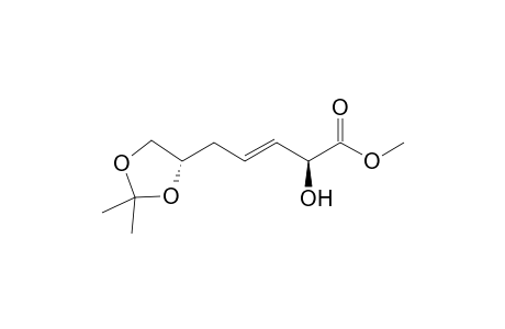(E,2S)-5-[(4S)-2,2-dimethyl-1,3-dioxolan-4-yl]-2-hydroxy-3-pentenoic acid methyl ester