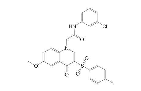1-quinolineacetamide, N-(3-chlorophenyl)-1,4-dihydro-6-methoxy-3-[(4-methylphenyl)sulfonyl]-4-oxo-