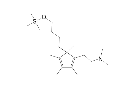 5-[2-N,N-(Dimethylamino)ethyl]-1,2,3,4-tetramethyl-4-[4-(trimethylsilyloxy)butyl]cyclopentadiene