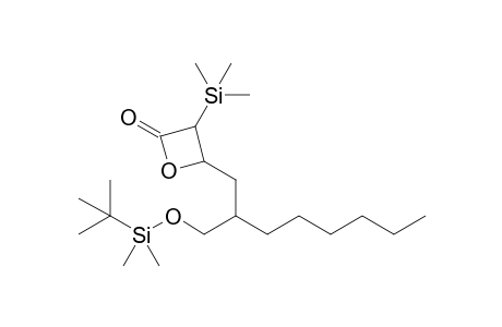 4-[2'-(tert-Butyldimethylsilyloxymethyl)octyl]-3-trimethylsilyloxetan-2-one
