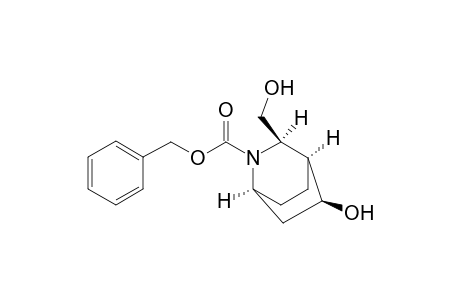 2-Azabicyclo[2.2.2]octane-2-carboxylic acid, 5-hydroxy-3-(hydroxymethyl)-, phenylmethyl ester, (1.alpha.,3.alpha.,4.alpha.,5.beta.)-