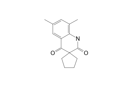 6,8-DIMETHYL-1-H-QUINOLINE-3-SPIRO-1'-CYClOPENTANE-2,4-DIONE