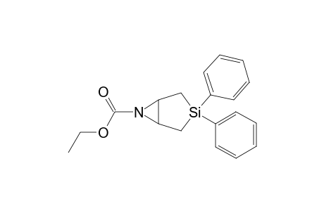 3,3-Diphenyl-6-aza-4-(ethoxycarbonyl)-3-silabicyclo[3.1.0]hexane