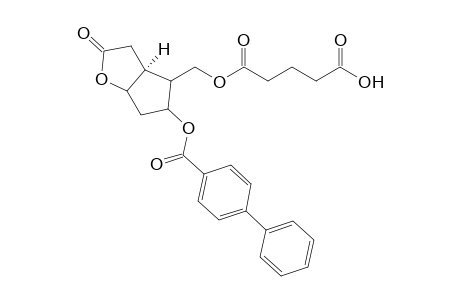 (3aS)-[5-(1,1'-Biphenyl-4-carbonyloxy)-hexahydro-2H-cyclopenta[b]furan-2-on-4-yl]methyl hydrogen pentanedioate