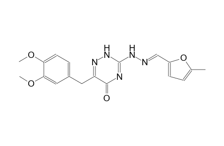 2-furancarboxaldehyde, 5-methyl-, [6-[(3,4-dimethoxyphenyl)methyl]-2,5-dihydro-5-oxo-1,2,4-triazin-3-yl]hydrazone
