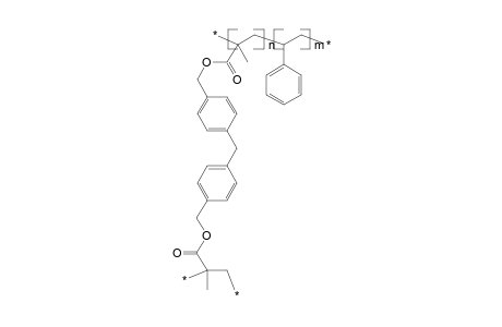 Poly[4,4'-di(methacryloyloxymethyl)diphenylmethane-co-styrene], 3:2