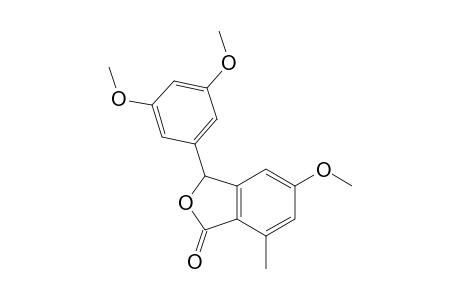 1(3H)-Isobenzofuranone, 3-(3,5-dimethoxyphenyl)-5-methoxy-7-methyl-