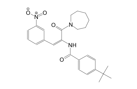 4-tert-butyl-N-[(E)-1-(hexahydro-1H-azepin-1-ylcarbonyl)-2-(3-nitrophenyl)ethenyl]benzamide