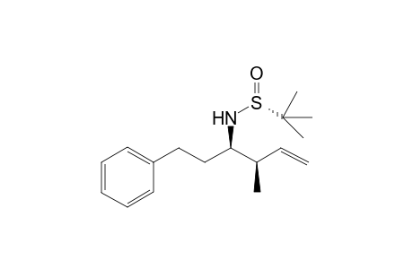 (3R,4R,RS)-N-tert-Bututanesulfinyl-4-methyl-1-phenylhex-5-en-3-amine