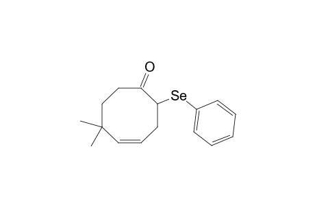 4-Cycloocten-1-one, 6,6-dimethyl-2-(phenylseleno)-, (Z)-