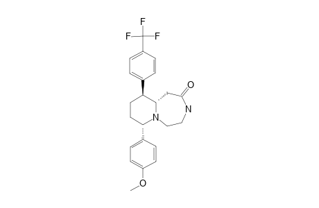 (1SR,7SR,10SR)-7-(4-METHOXYPHENYL)-10-(4-TRIFLUOROMETHYLPHENYL)-OCTAHYDROPYRIDO-[1,2-D]-[1,4]-DIAZEPIN-2-ONE