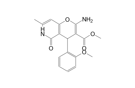 methyl 2-amino-4-(2-methoxyphenyl)-7-methyl-5-oxo-5,6-dihydro-4H-pyrano[3,2-c]pyridine-3-carboxylate