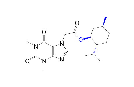 1,3-dimethyl-2,6-dioxo-1,2,3,6-tetrahydropurine-7-acetic acid, p-menth-3-yl ester