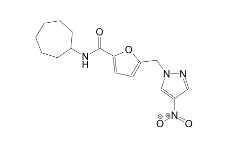 N-cycloheptyl-5-[(4-nitro-1H-pyrazol-1-yl)methyl]-2-furamide
