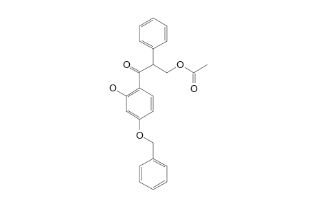 (+)-3-ACETOXY-1-(2-HYDROXY-4-BENZYLOXYPHENYL)-2-PHENYL-PROPANONE