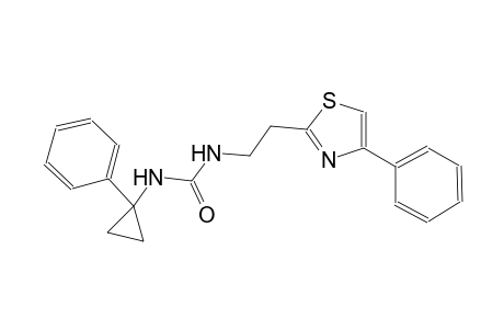 urea, N-(1-phenylcyclopropyl)-N'-[2-(4-phenyl-2-thiazolyl)ethyl]-