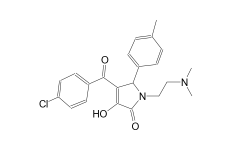 2H-pyrrol-2-one, 4-(4-chlorobenzoyl)-1-[2-(dimethylamino)ethyl]-1,5-dihydro-3-hydroxy-5-(4-methylphenyl)-