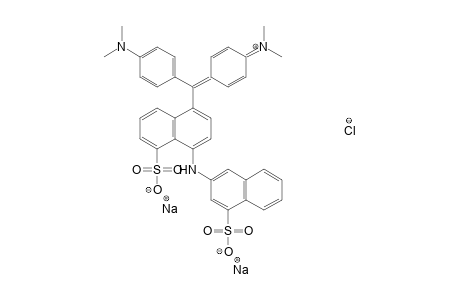 Disodium 5-{[4-(dimethylamino)phenyl][4-(dimethyliminio)-2,5-cyclohexadien-1-ylidene]methyl}-8-[(4-sulfonato-2-naphthyl)amino]-1-naphthalenesulfonate chloride