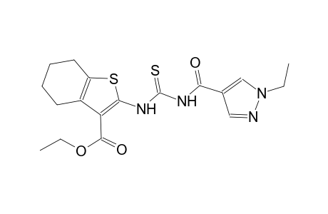ethyl 2-[({[(1-ethyl-1H-pyrazol-4-yl)carbonyl]amino}carbothioyl)amino]-4,5,6,7-tetrahydro-1-benzothiophene-3-carboxylate