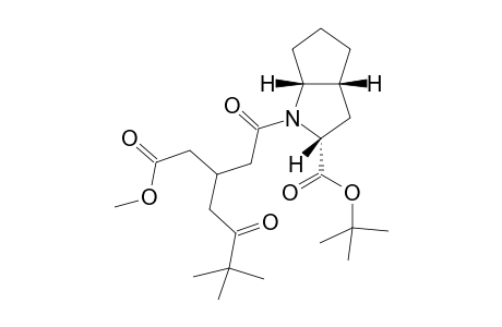 (2R,3aR,6aR)-1-(3-Methoxycarbonylmethyl-6,6-dimethyl-5-oxo-heptanoyl)-octahydro-cyclopenta[b]pyrrole-2-carboxylic acid tert-butyl ester