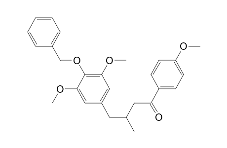 4-(4-Benzyloxy-3,5-dimethoxyphenyl)-1-(p-methoxyphenyl)-3-methylbutan-1-one