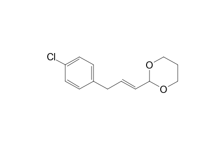 (E)-2-[3-(4-Chlorophenyl)prop-1-enyl]-1,3-dioxane